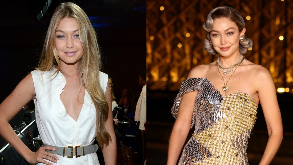 Gigi Hadid, before and after