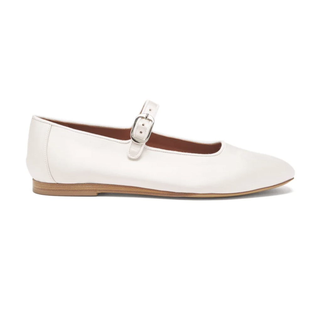 Le Monde Beryl Satin Mary Jane Ballet Flats