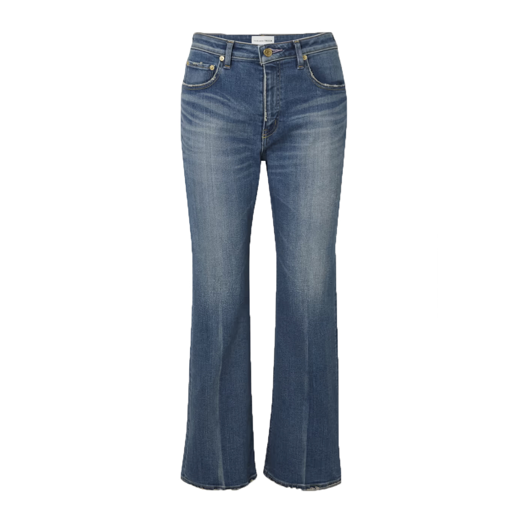 Tu Es Mon Tresor Mid-Rise Flare Jeans
