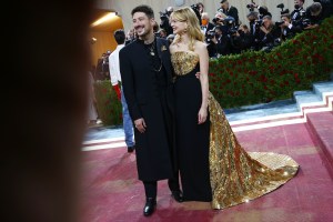 Marcus Mumford and Carey Mulligan in Schiaparelli