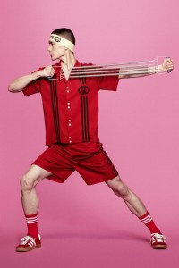 A look from the Adidas x Gucci collection.