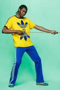 A look from the Adidas x Gucci collection.