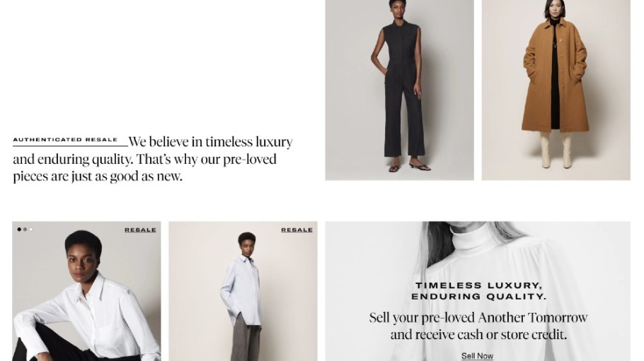 Recurate works with more than 40 brands, including Another Tomorrow, on building out their resale efforts