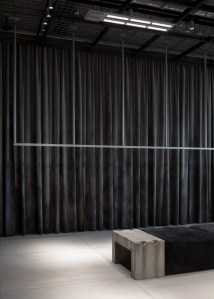Inside the Balenciaga boutique.