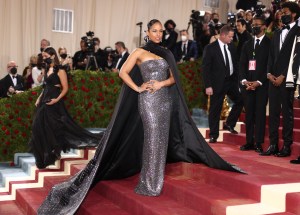 at The 2022 Met Gala celebrating In America: An Anthology of Fashion held at the The Metropolitan Museum of Art on May 2, 2022 in New York City.