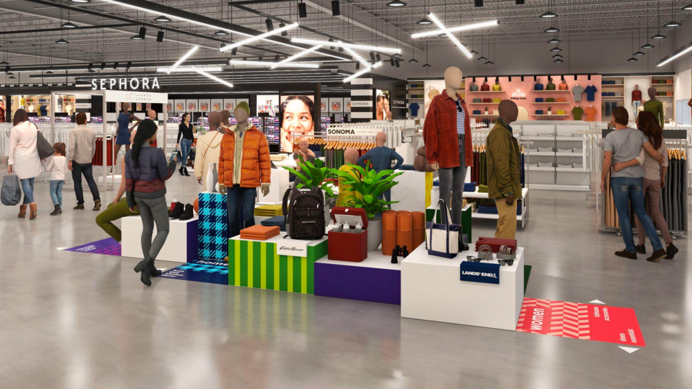 A rendering of Kohl's smaller-format store.