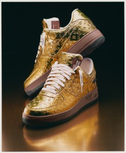 One of Louis Vuitton and Nike’s sneakers designed by Virgil Abloh.