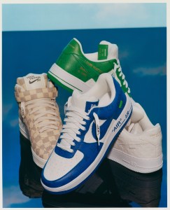 One of Louis Vuitton and Nike’s sneakers designed by Virgil Abloh.