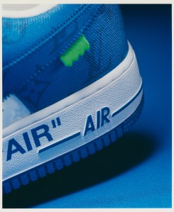 One of Louis Vuitton and Nike’s sneakers designed by Virgil Abloh.