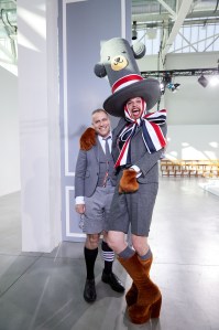 Backstage at Thom Browne RTW Fall 2022