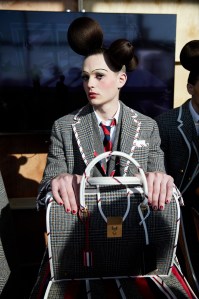 Backstage at Thom Browne RTW Fall 2022