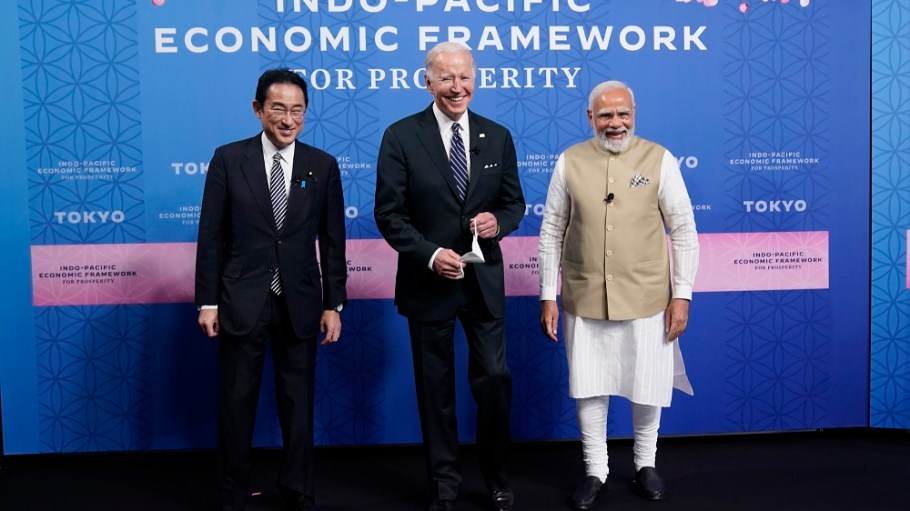 The United States and a dozen other nations launched the Indo-Pacific Economic Framework for Prosperity on Monday in Japan.