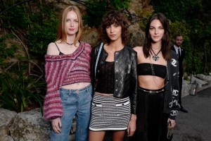 Rianne Van Rompaey, Mica Arganaraz and Vittoria Ceretti
