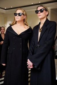 Amy Schumer in Chloe with the designer Gabriela Hearst
