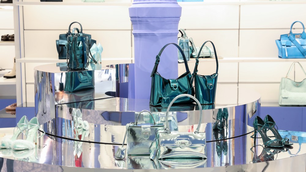 Offerings at the Ferragamo SoHo store.