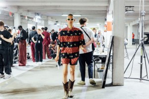 Backstage at Dries Van Noten Men’s Spring 2023