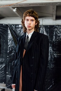 Backstage at Dries Van Noten Men’s Spring 2023