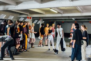Backstage at Dries Van Noten Men’s Spring 2023