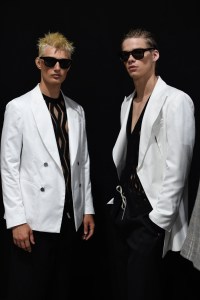 Backstage at Emporio Armani MenÕs Spring 2023