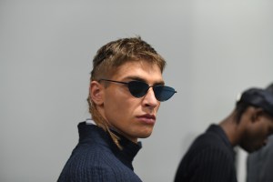 Backstage at Emporio Armani MenÕs Spring 2023