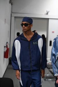 Backstage at Emporio Armani MenÕs Spring 2023