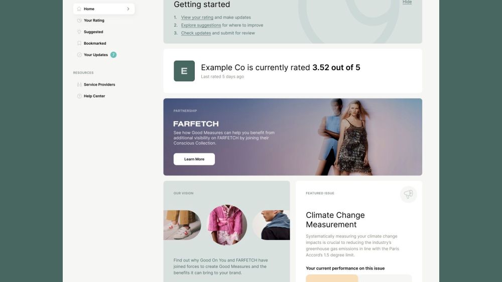 Farfetch, Good On You launch Good Measures to service sustainable fashion shoppers and industry with ratings behind products before shopping.
