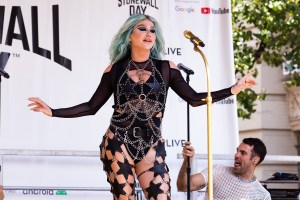 Kesha Performs at Stonewall in NYC for 2022 Gay Pride Stonewall, NY. 24 Jun 2022 Pictured: Kesha. Photo credit: MEGA TheMegaAgency.com +1 888 505 6342 (Mega Agency TagID: MEGA871744_001.jpg) [Photo via Mega Agency]
