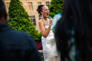 Pat Cleveland performing.