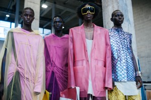 Backstage at Rick Owens Men's Spring 2022