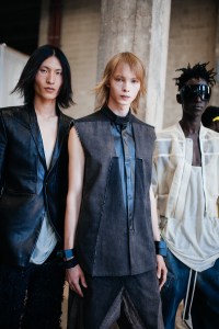 Backstage at Rick Owens Men's Spring 2022