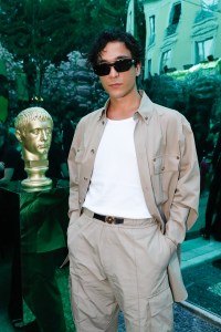 Front row at Versace Men's Spring 2023