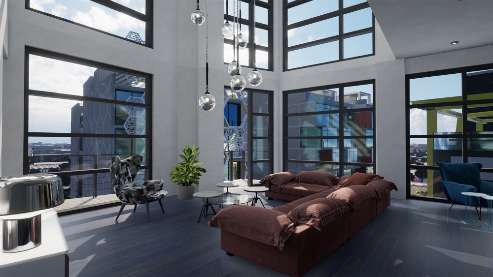 Inside the Diesel residential complex in Miami's.