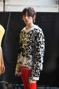 Backstage at JW Anderson Men's Spring 2023