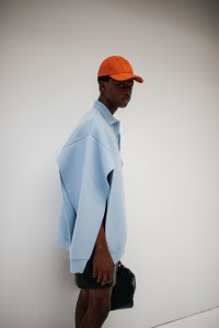 Backstage at Loewe Men's Spring 2023