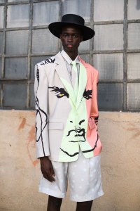 Backstage at Moschino Men's Spring 2023