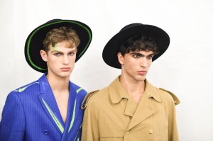 Backstage at Moschino Men's Spring 2023