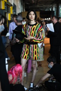 Backstage at MSGM Men's Spring 2023