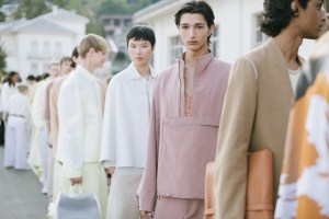 Backstage at Zegna Men's Spring 2023