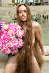 Tommy Cash Rick Owens front row men's spring 2023