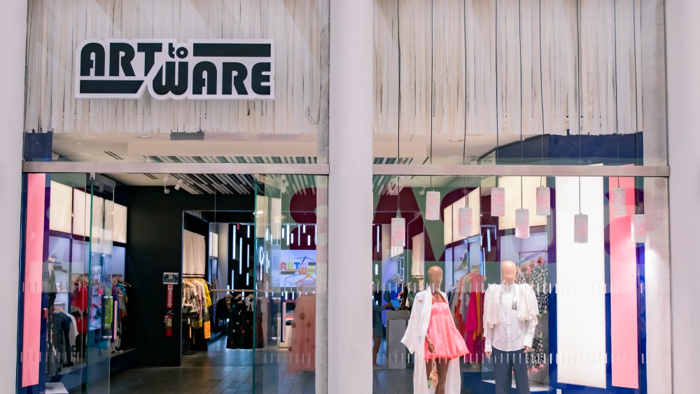 Storefront of Art to Ware retail store at the Westfield Shopping Center