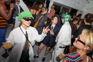 The scene at the Kenzo party.