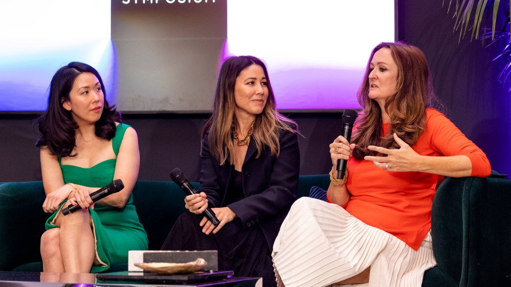 Lisa Hau, Chief Operating Officer, Bidstack; Christina Wootton, Vice President, Global Partnerships, Roblox; and Lucy Yeomans, Co-Chair, Chief Brand & Product Officer, and Founder, DREST.