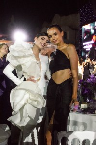 Sofia Carson and guest.