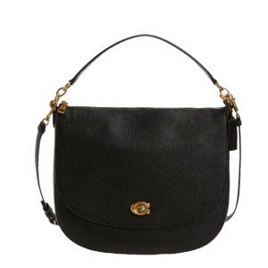 Coach Polished Pebble Leather Shoulder Bag