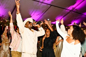 Wyclef Jean performing.