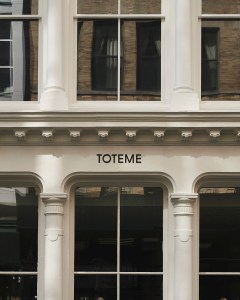 Toteme’s first store in the U.S., in Manhattan’s SoHo neighborhood.