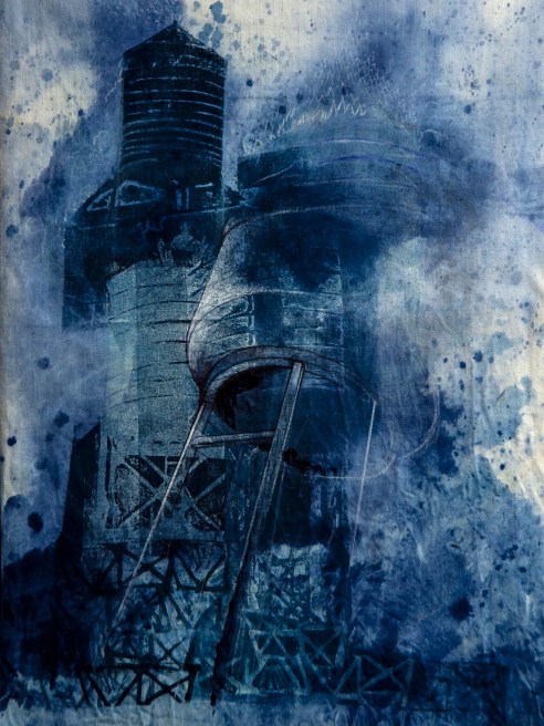 AGI Denim will open “Exquisite Blue Towers, an exhibition of collaborative and individual artwork that celebrates indigo as a color.