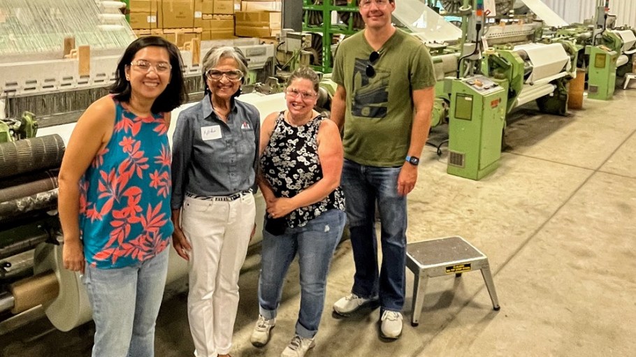 Auburn Manufacturing, a manufacturer of textiles for extreme-heat environments, hosted U.S. Commerce officials at its plant in Maine.