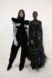 Backstage at Alexandre Vauthier Couture Fall 2022