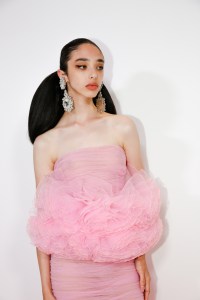Backstage at Giambattista Valli Couture Fall 2022